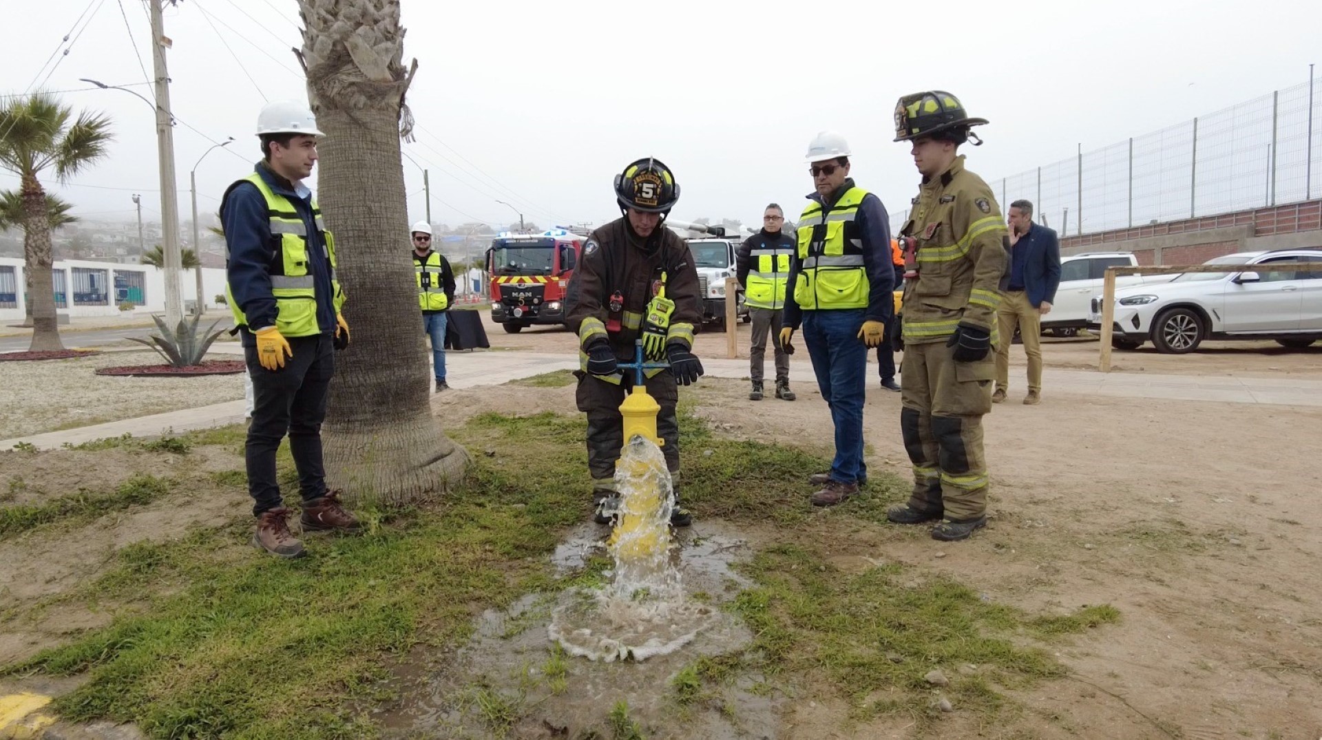 Aguas del Valle realiza monitoreo preventivo de grifos en previa de la Pampilla de Coquimbo