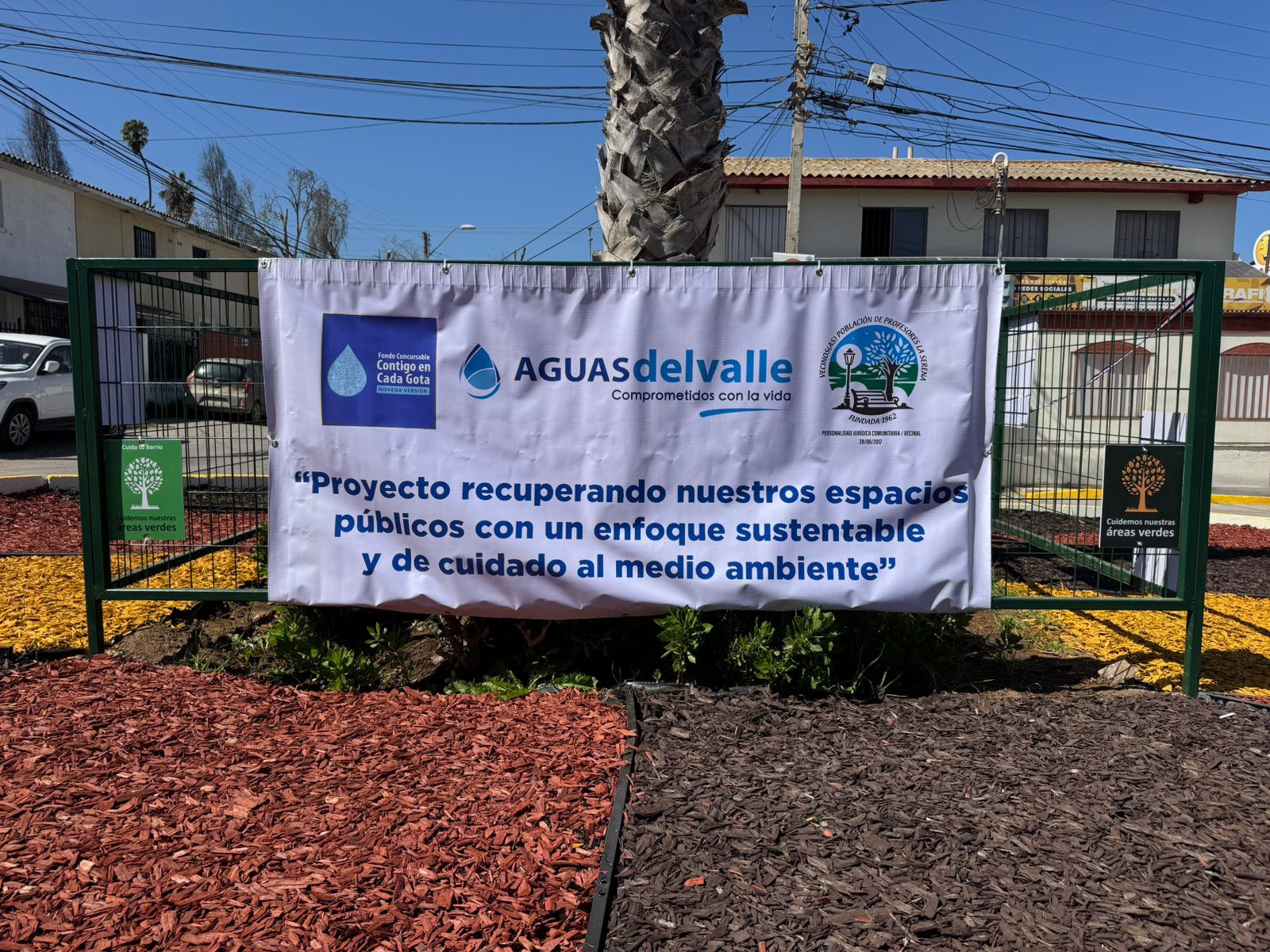 Vecinos de La Serena inauguran nuevo espacio comunitario gracias al fondo concursable de Aguas del Valle
