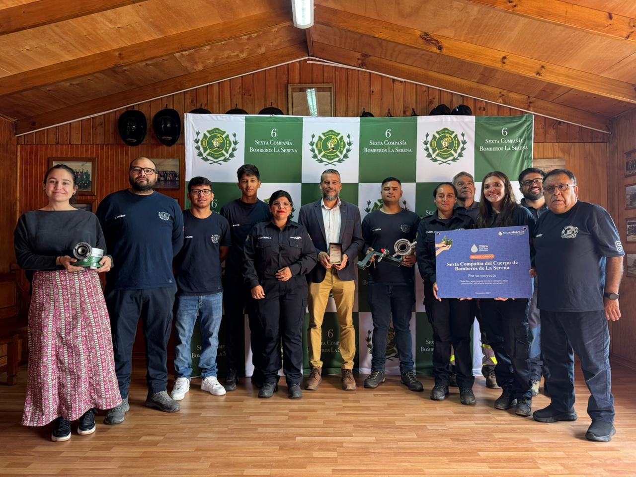 Sexta Compañía del Cuerpo de Bomberos de La Serena adquiere nuevo equipamiento gracias al fondo concursable de Aguas del Valle