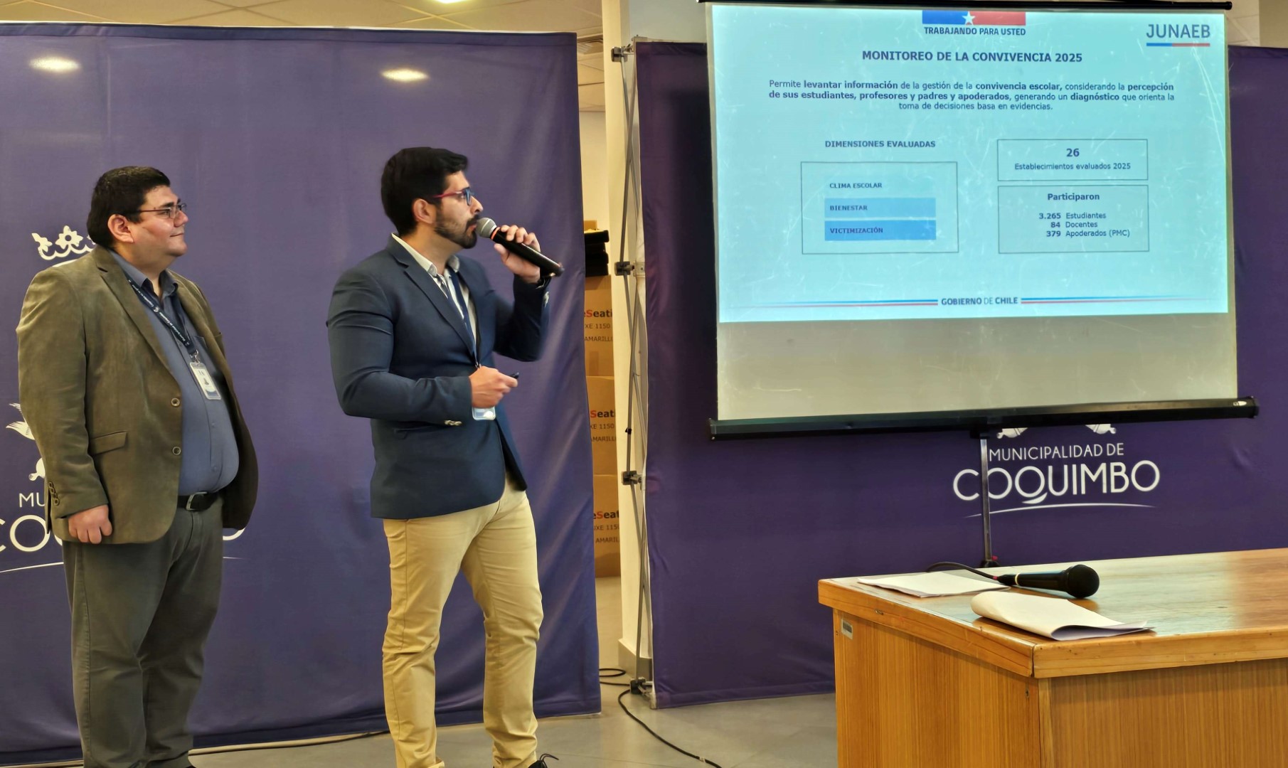 Coquimbo inició sus actividades de intervención psicosocial en establecimientos educacionales